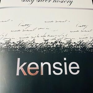 TALL E/F Kensie Black Sheer Hosiery Control top
$10 per pair 2 available